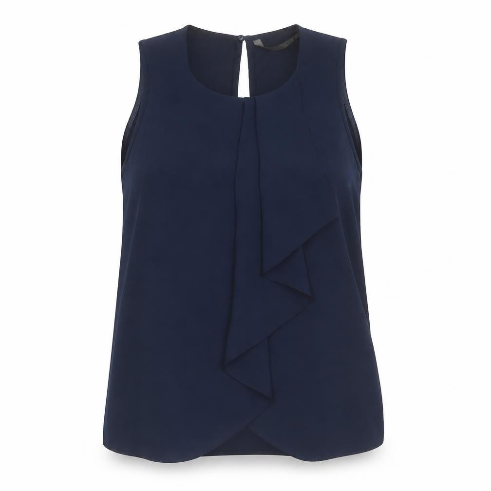 Womens UK Size S Zara Blue Basic Blouse