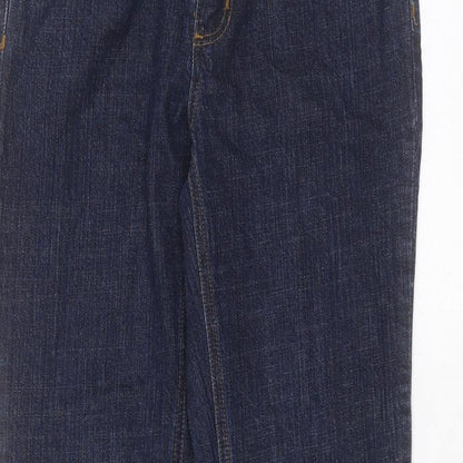 St Johns Bay Womens Blue  Cotton Straight Jeans Size 28 in L29 in Regular