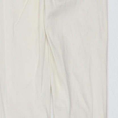 Glamorous Womens White  Cotton Skinny Jeans Size XS L30 in Extra-Slim Zip