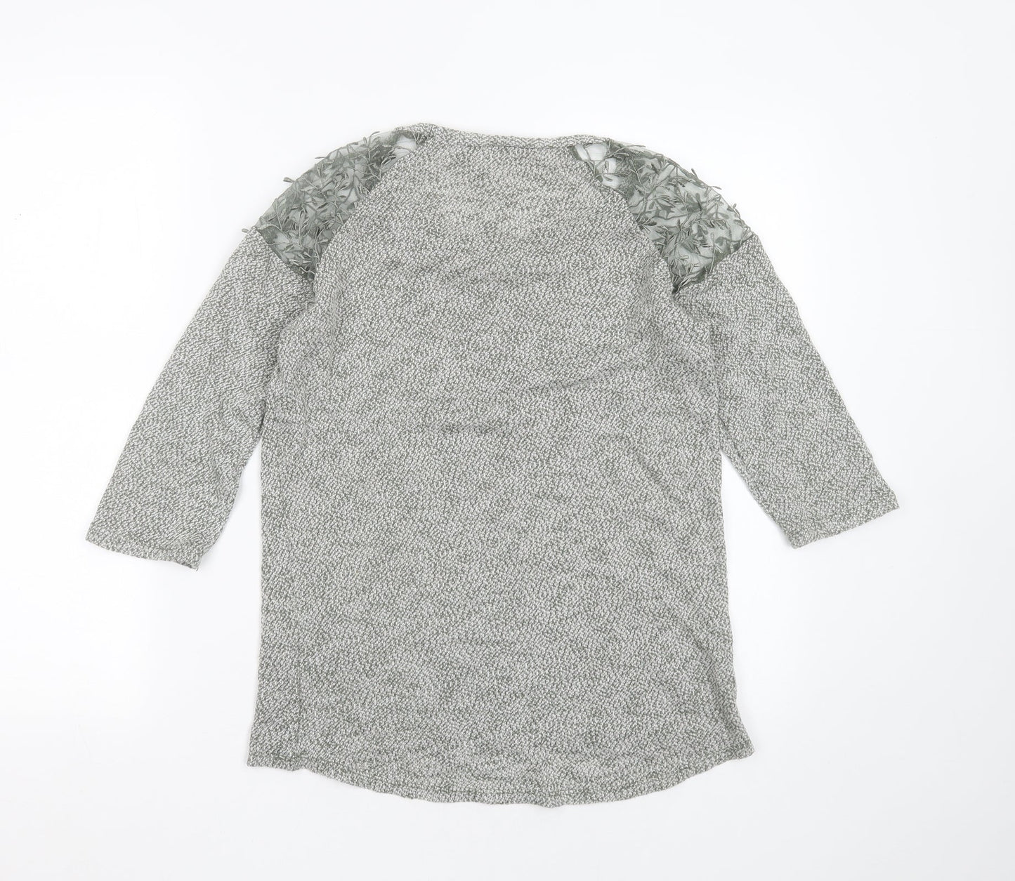 George Womens Green Round Neck  Polyester Pullover Jumper Size 8   - Embroidered detail