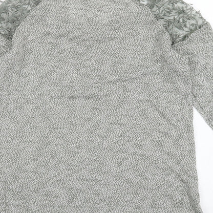 George Womens Green Round Neck  Polyester Pullover Jumper Size 8   - Embroidered detail