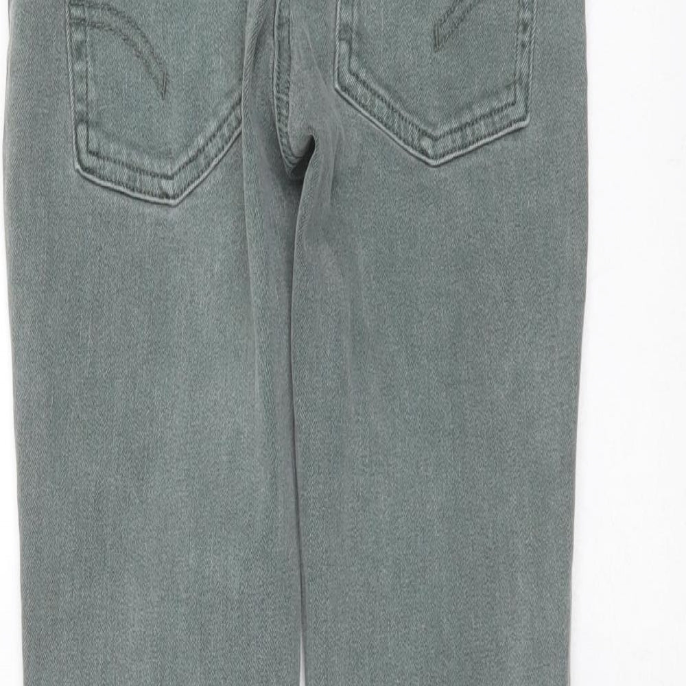 NEXT Girls Green  Cotton Skinny Jeans Size 10 Years  Extra-Slim