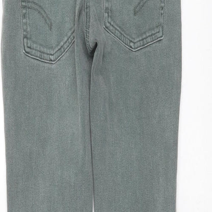 NEXT Girls Green  Cotton Skinny Jeans Size 10 Years  Extra-Slim