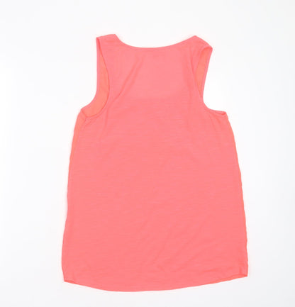 Womens UK Size 10 River Island Pink Basic Tank