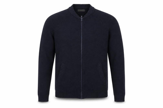 Mens UK Size L ASOS Blue Full Zip Jumper