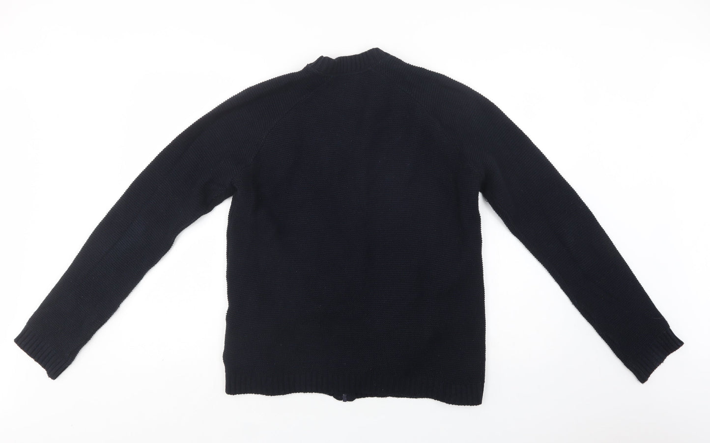 ASOS Mens Blue Collared  Cotton Full Zip Jumper Size L