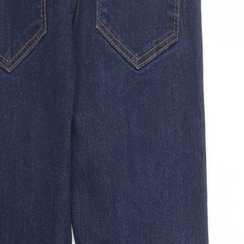 NEXT Girls Blue  Cotton Skinny Jeans Size 10 Years  Regular Button
