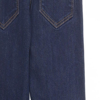 NEXT Girls Blue  Cotton Skinny Jeans Size 10 Years  Regular Button
