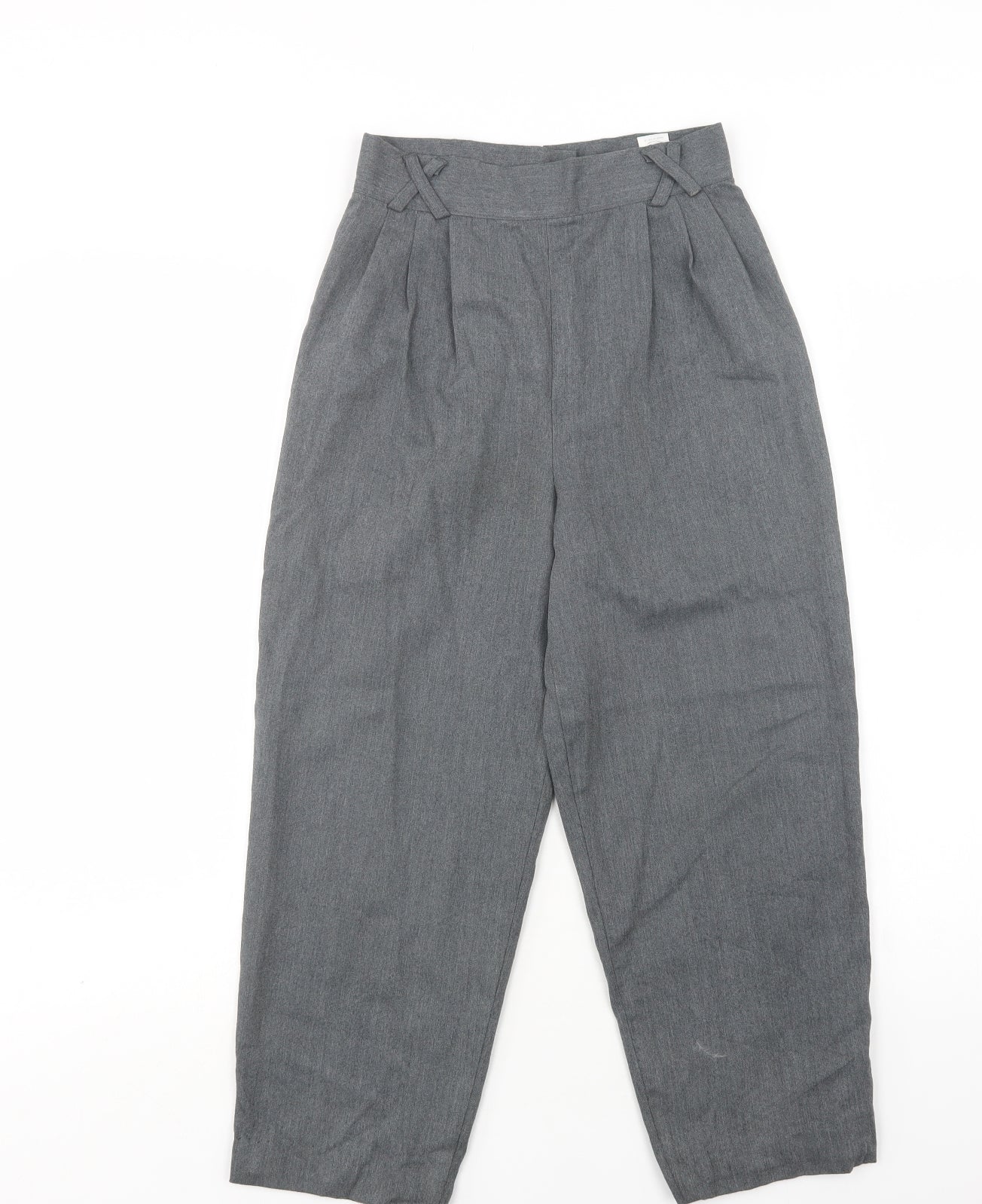 Tesco Boys Grey  Polyester Dress Pants Trousers Size 10 Years  Regular Button