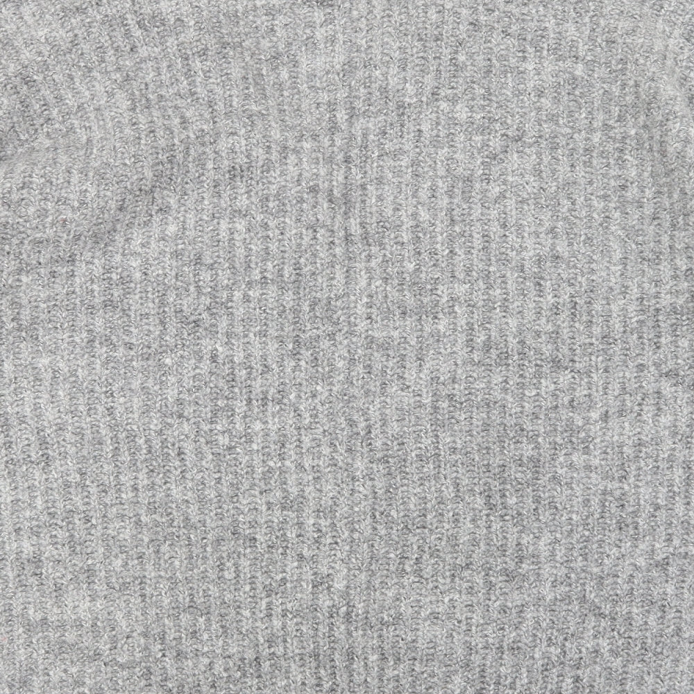 William Rast Womens Grey V-Neck  Polyester Cardigan Jumper Size L