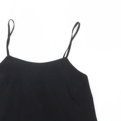 Womens UK Size 8 River Island Black Camisole Blouse