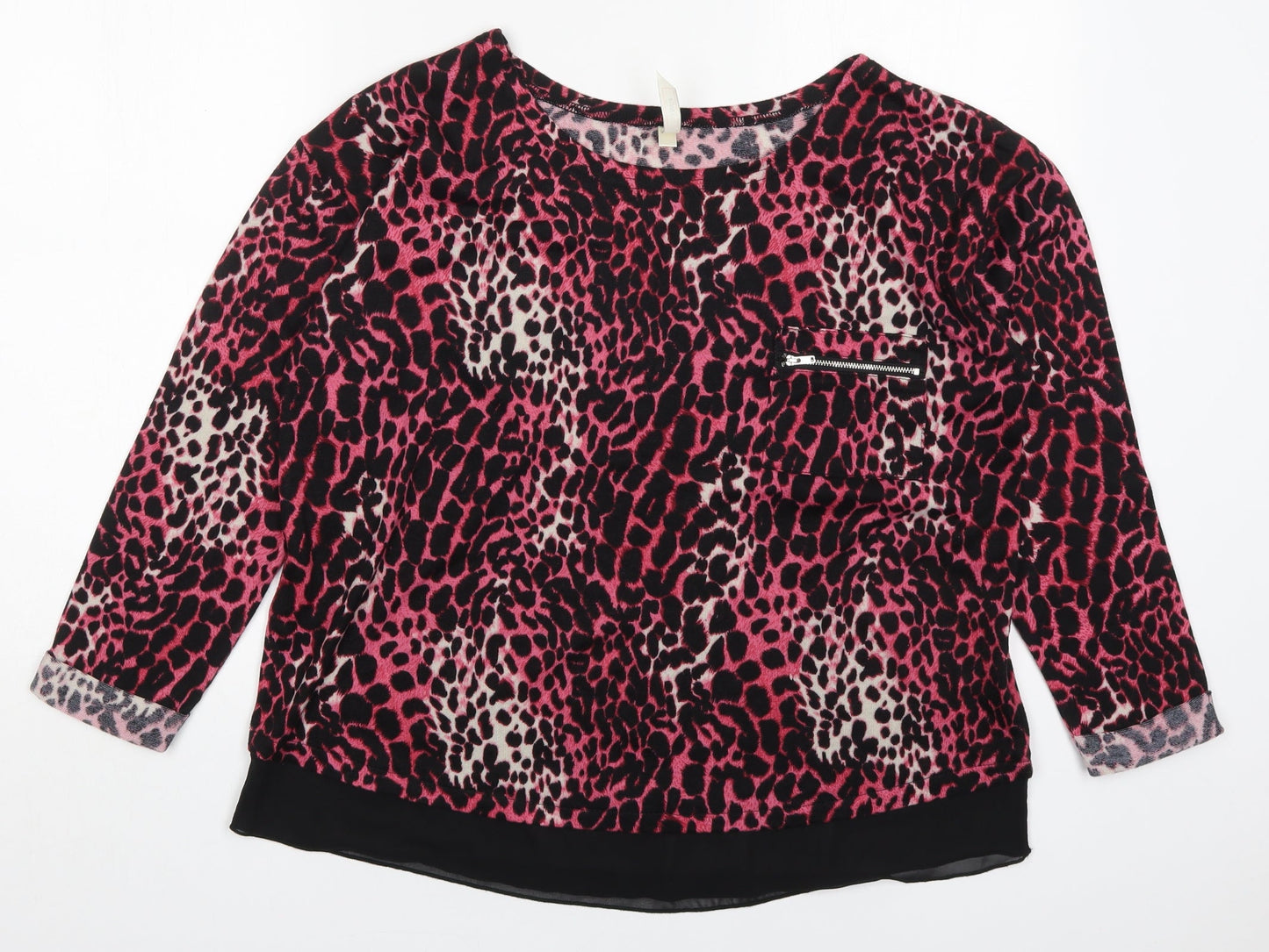Womens UK Size 14 Stella Pink Pullover Jumper