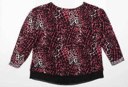 Womens UK Size 14 Stella Pink Pullover Jumper