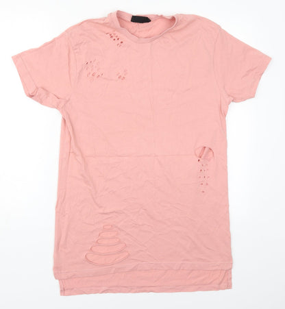 Mens UK Size M Cedar Wood State Pink  T-Shirt