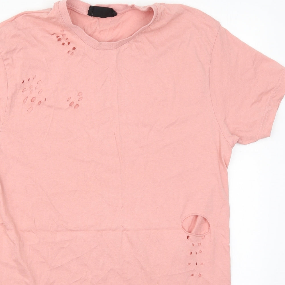 Mens UK Size M Cedar Wood State Pink  T-Shirt