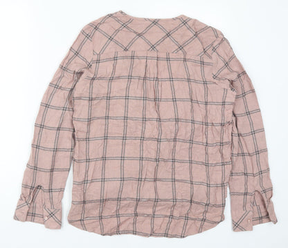 Womens UK Size 12 NEXT Pink Basic Blouse