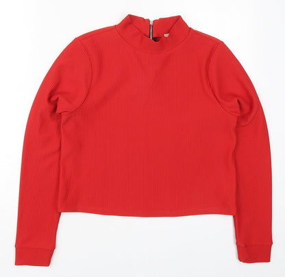 Womens UK Size 12 Marks and Spencer Red Pullover Sweatshirt