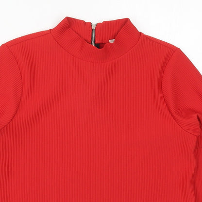 Womens UK Size 12 Marks and Spencer Red Pullover Sweatshirt