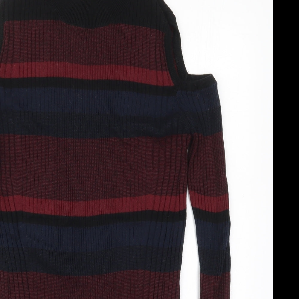 Womens UK Size 12 Papaya Red Pullover Jumper