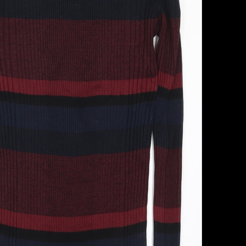 Womens UK Size 12 Papaya Red Pullover Jumper