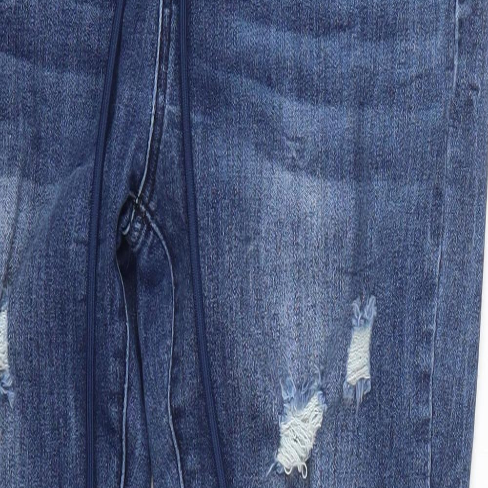 Womens UK Size M Preworn Regular Fit Skinny Blue Jeans