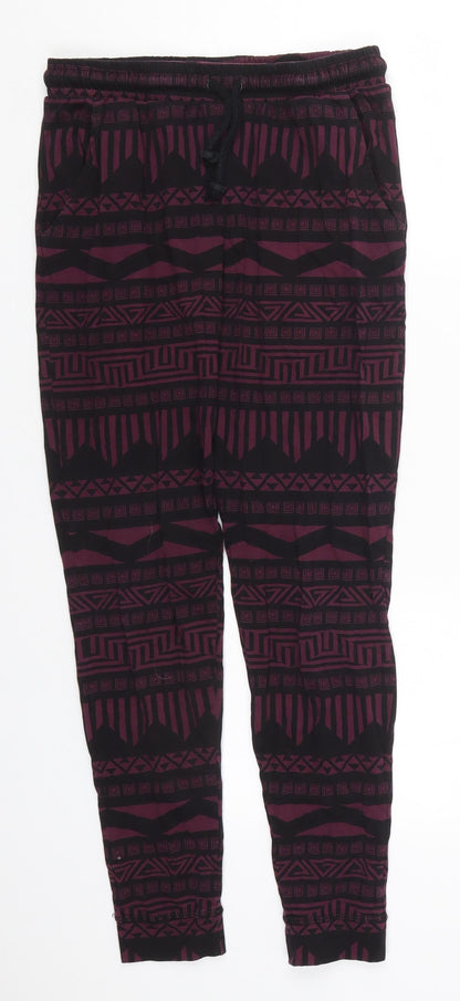 Womens UK Size S H&M Regular Fit  Purple Trousers