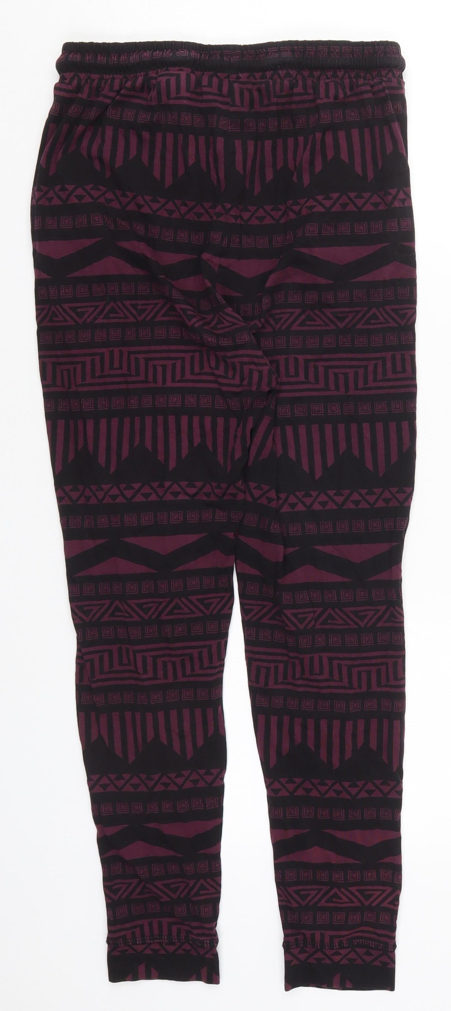 Womens UK Size S H&M Regular Fit  Purple Trousers