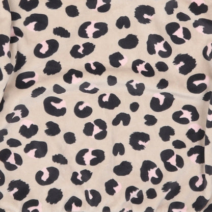 Marks and Spencer Girls Brown Animal Print Polyester Top Pyjama Top Size 8-9 Years  Pullover