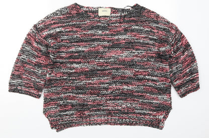 Womens UK Size L Papaya Pink Pullover Jumper