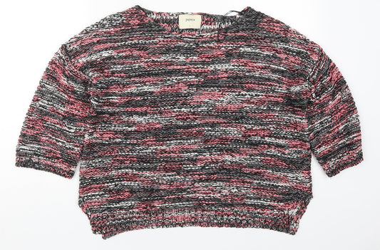 Womens UK Size L Papaya Pink Pullover Jumper