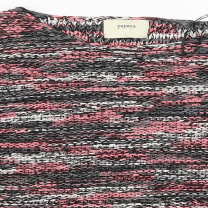 Womens UK Size L Papaya Pink Pullover Jumper