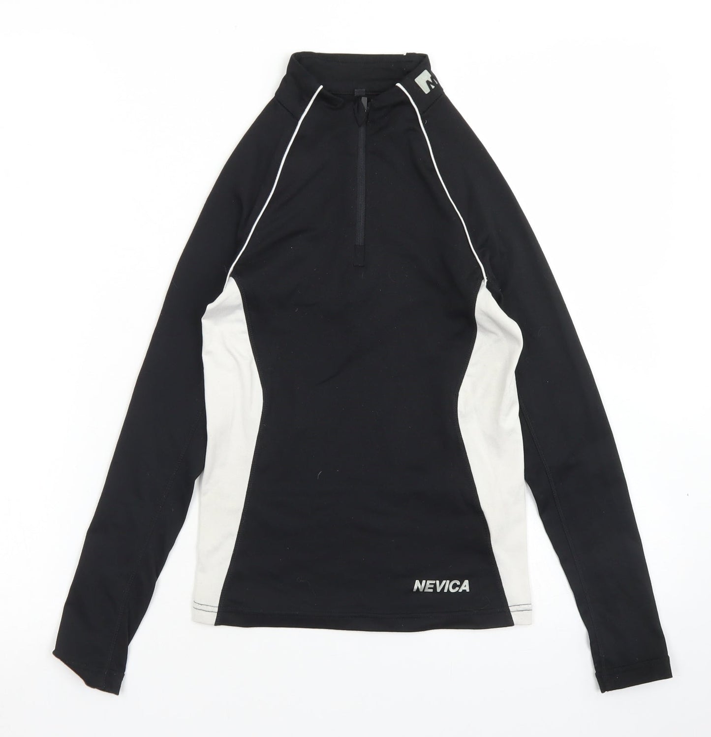 NEVICA Girls Black Colourblock Polyester Pullover Sweatshirt Size 7-8 Years