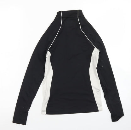 NEVICA Girls Black Colourblock Polyester Pullover Sweatshirt Size 7-8 Years