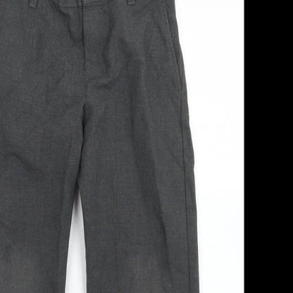 M&S Boys Grey  Polyester Dress Pants Trousers Size 3-4 Years  Regular  - School Wear