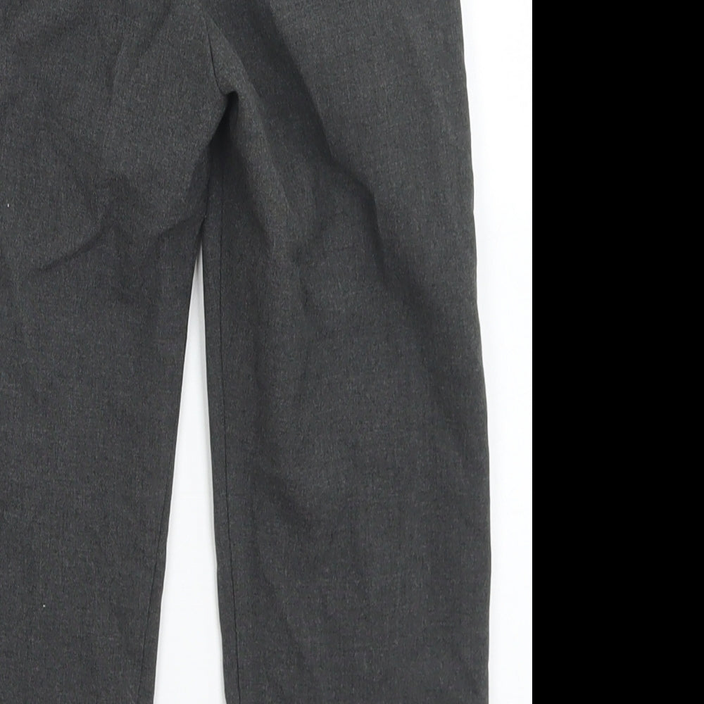 M&S Boys Grey  Polyester Dress Pants Trousers Size 3-4 Years  Regular  - School Wear