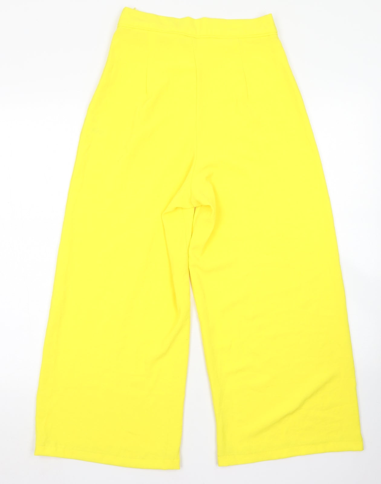 Primark Womens Yellow  Polyester Culotte Shorts Size 8 L20 in Regular Zip