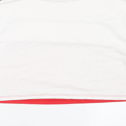915 Generation Girls Red Colourblock Cotton Pullover Sweatshirt Size 14-15 Years   - Croppeed