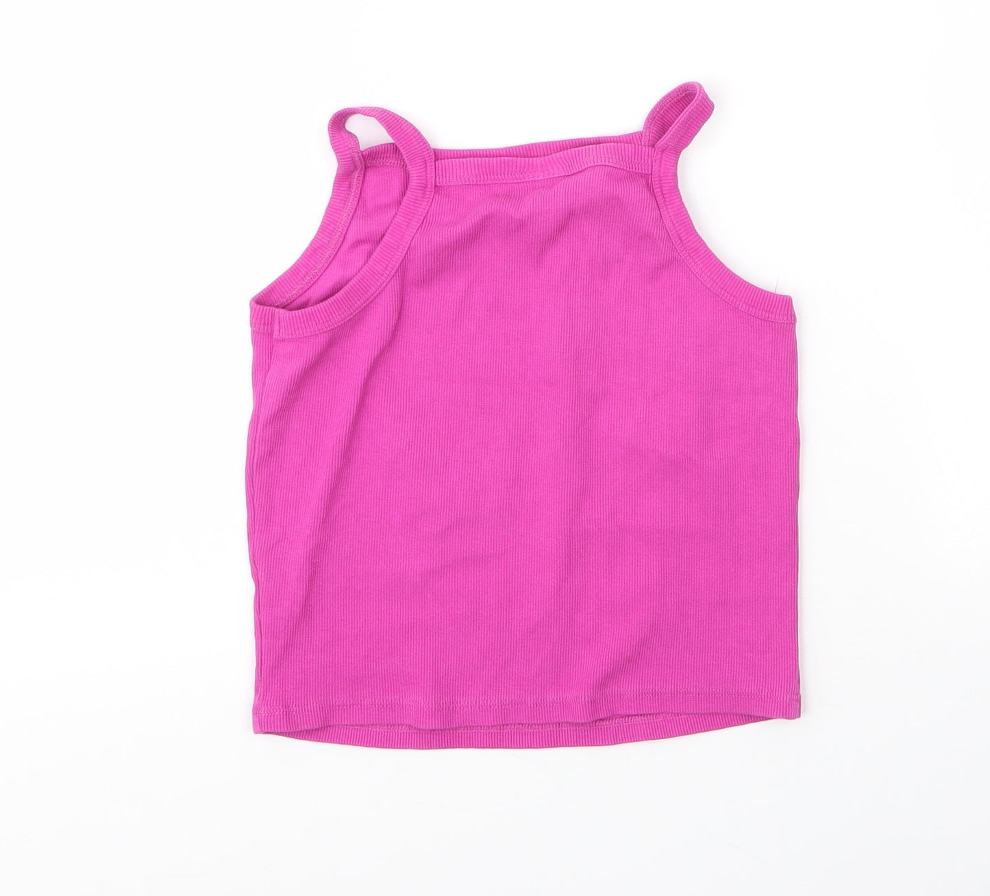 Holyfied Girls Pink  Cotton Camisole Tank Size 14 Years Square Neck