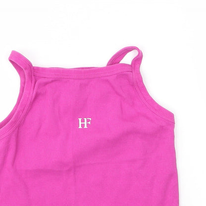 Holyfied Girls Pink  Cotton Camisole Tank Size 14 Years Square Neck