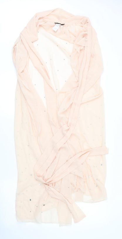 PRETTYLITTLETHING Womens Pink  Polyester Shift  Size 10  V-Neck  - Cape