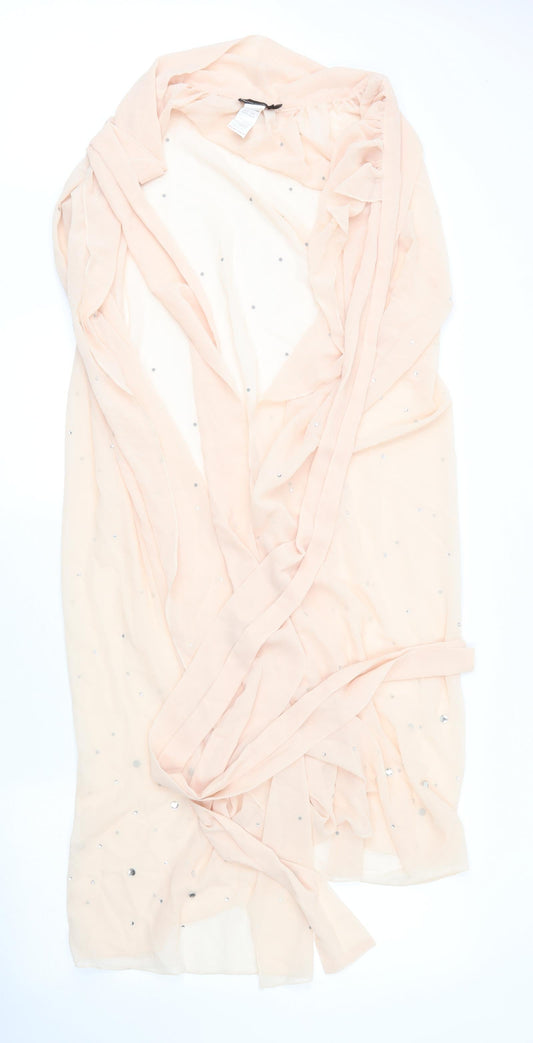 PRETTYLITTLETHING Womens Pink  Polyester Shift  Size 10  V-Neck  - Cape