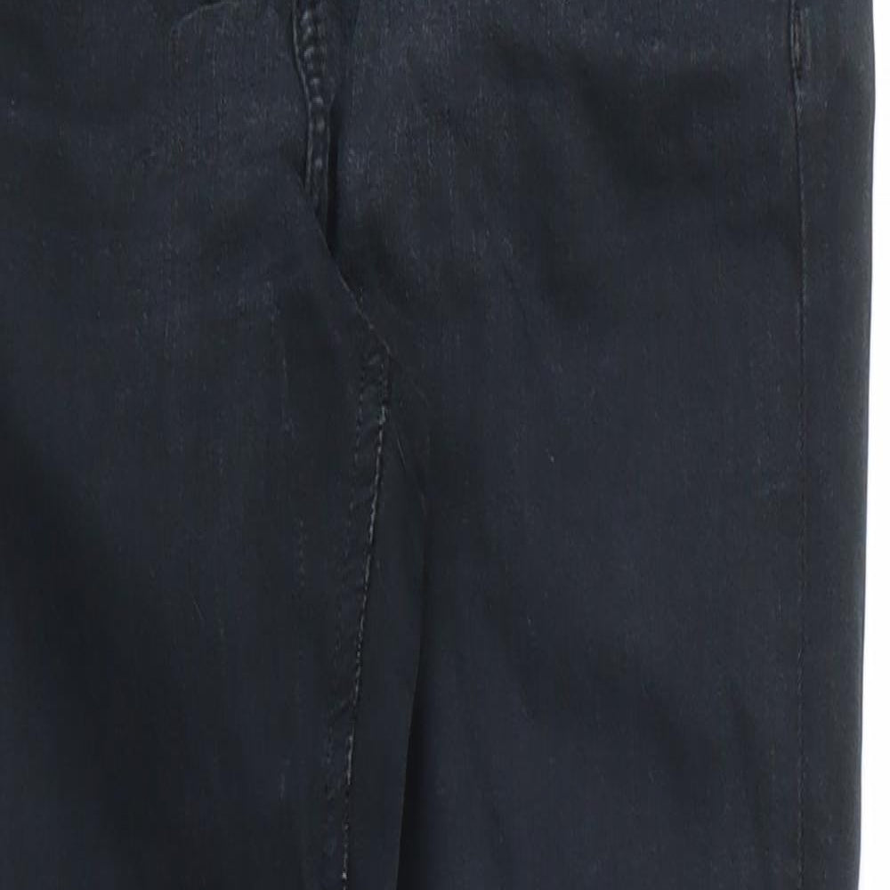 Topshop Womens Black  Cotton Skinny Jeans Size 28 in L27 in Regular Zip