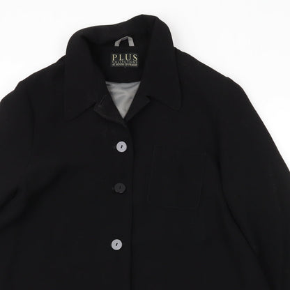 House of Fraser Womens Black  Polyester Jacket Blazer Size XL