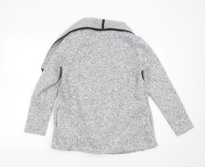 Womens UK Size 12 Papaya Grey Cardigan Jumper