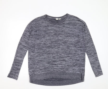Gap Womens Blue Round Neck  Polyester Pullover Jumper Size M