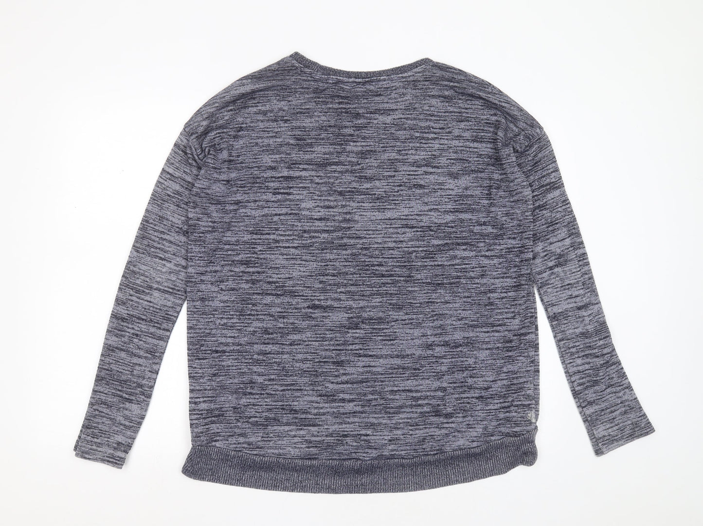 Gap Womens Blue Round Neck  Polyester Pullover Jumper Size M