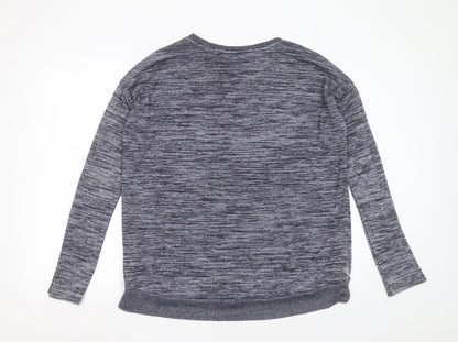 Gap Womens Blue Round Neck  Polyester Pullover Jumper Size M