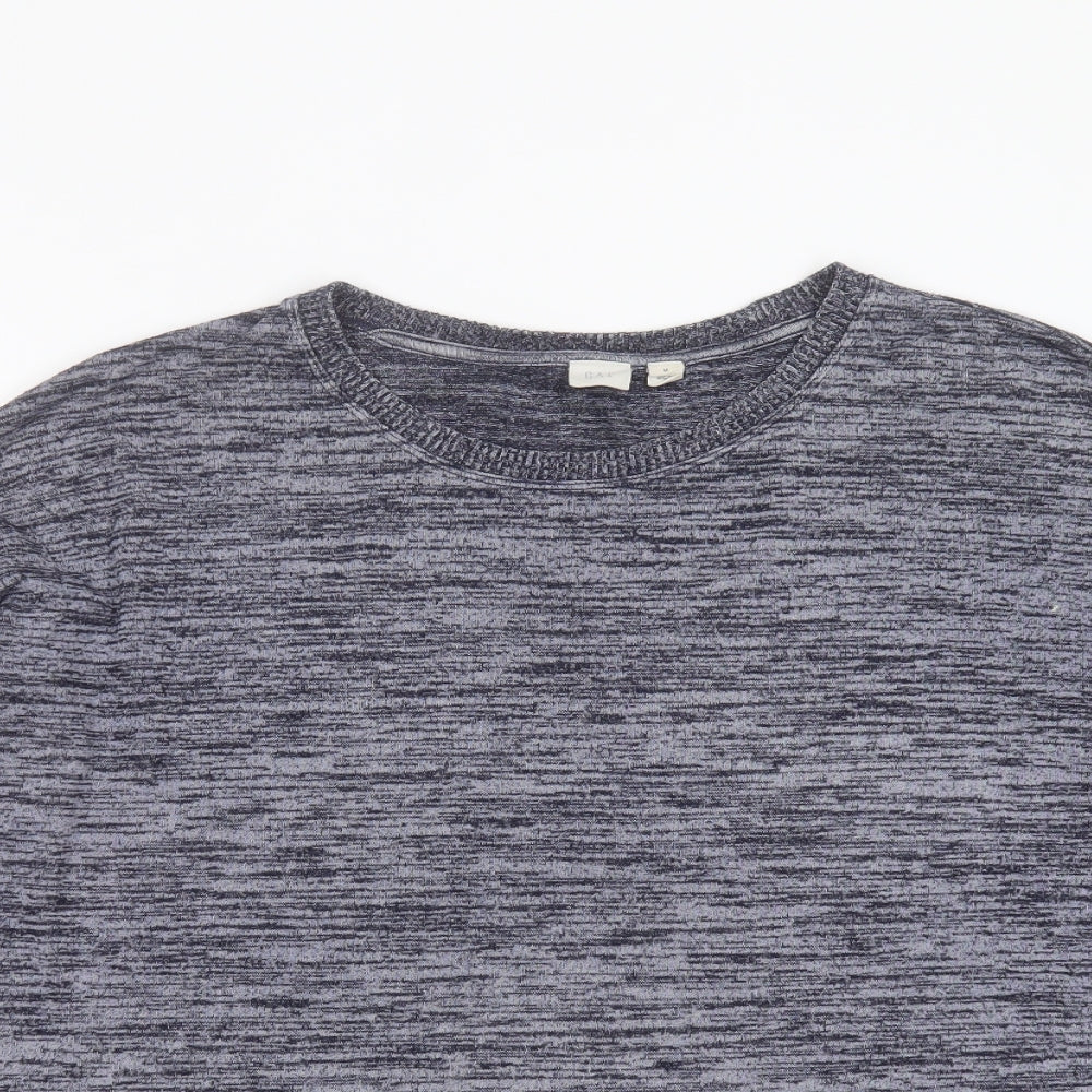 Gap Womens Blue Round Neck  Polyester Pullover Jumper Size M