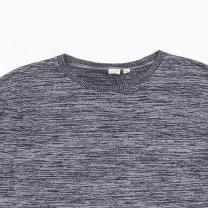 Gap Womens Blue Round Neck  Polyester Pullover Jumper Size M