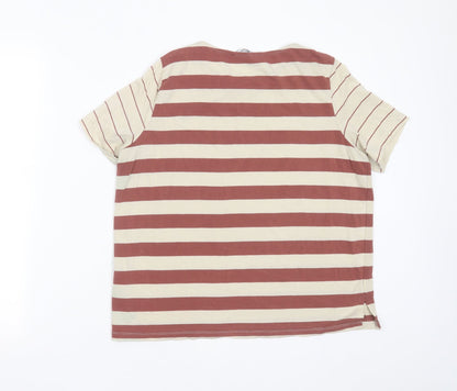 Womens UK Size M VERO MODA Beige Basic T-Shirt